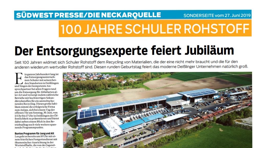Der feiert Jubiläum Quelle Südwest Presse / Die Neckarquelle vom 27.06.2019