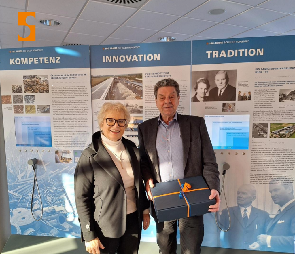 Dr. Dietmar Kargoll feiert 30 Jähriges Jubiläum bei Schuler Rohstoff GmbH, das Entsorgungsunternehmen im Kreis Rottweil