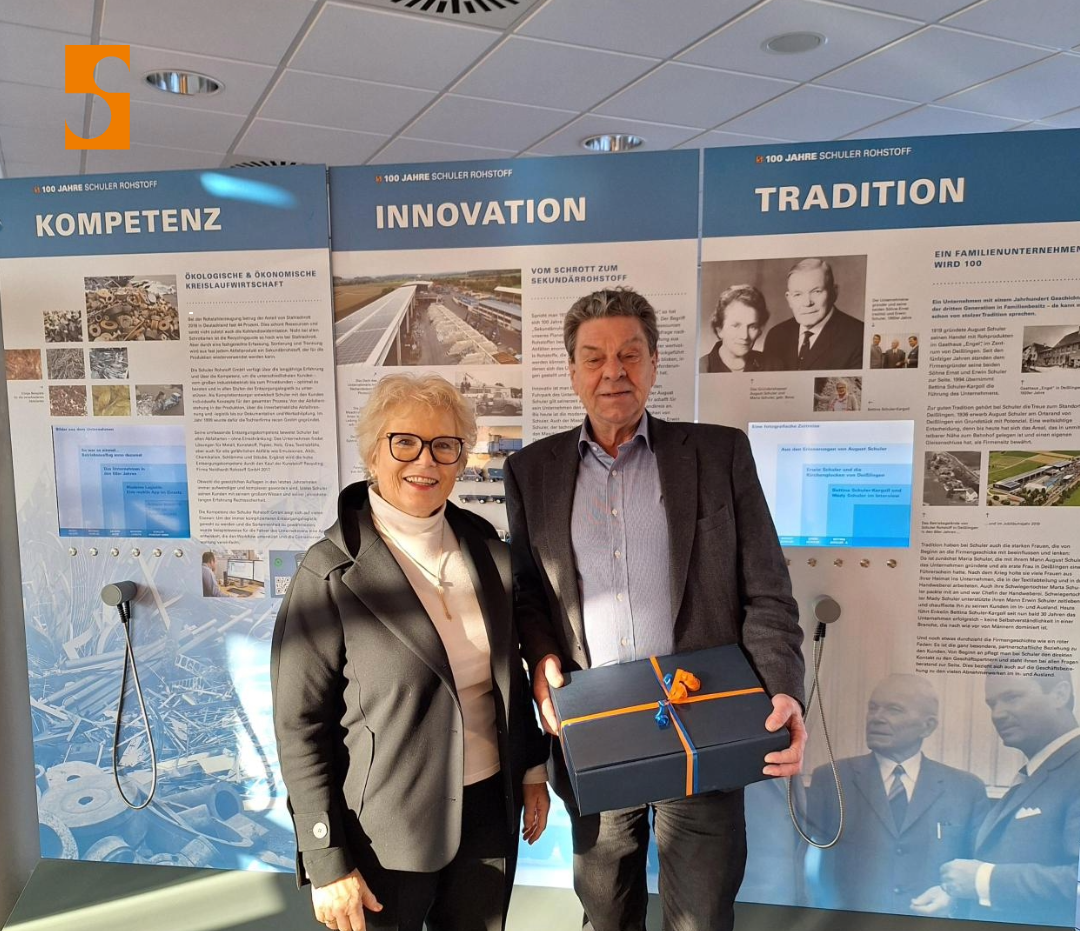 Dr. Dietmar Kargoll feiert 30 Jähriges Jubiläum bei Schuler Rohstoff GmbH, das Entsorgungsunternehmen im Kreis Rottweil